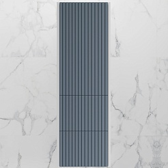 Style Line Шкаф пенал Стокгольм 36 R подвесной графит софт – фотография-1